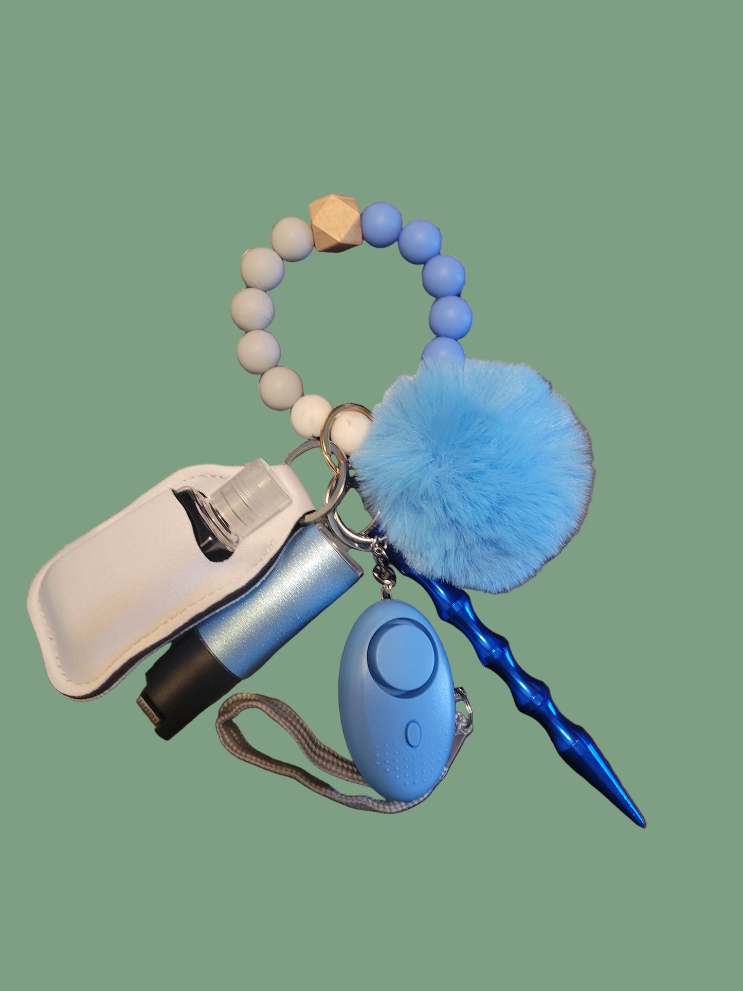 Beaded bracelet keychain