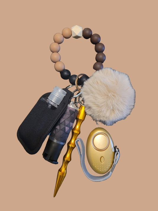 Beaded bracelet keychain for the Fall Season