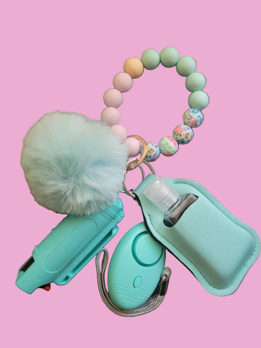 Beaded bracelet keychain for the Spring Season