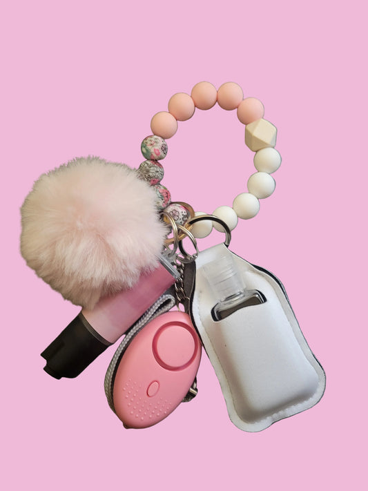 Beaded bracelet keychain for the Spring Season